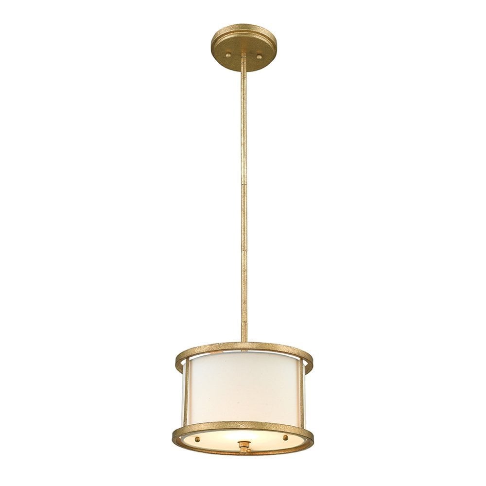 Gilded Nola Lemuria Single Light Duo-Mount Mini Pendant - Distressed G