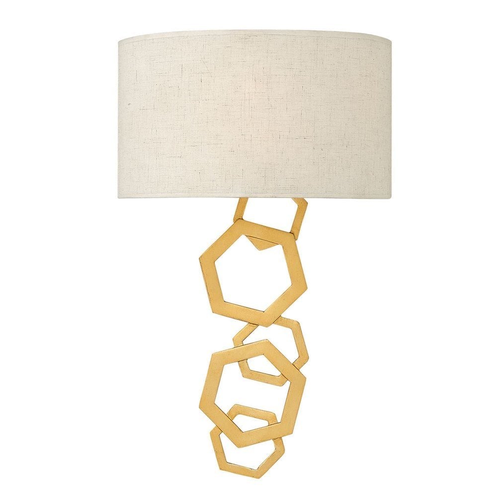 Moxie 2 Light Wall Fitting - Sunset Gold