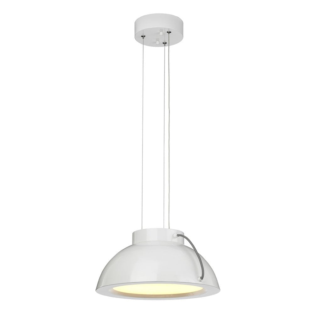 Europa Medium LED Pendant - White