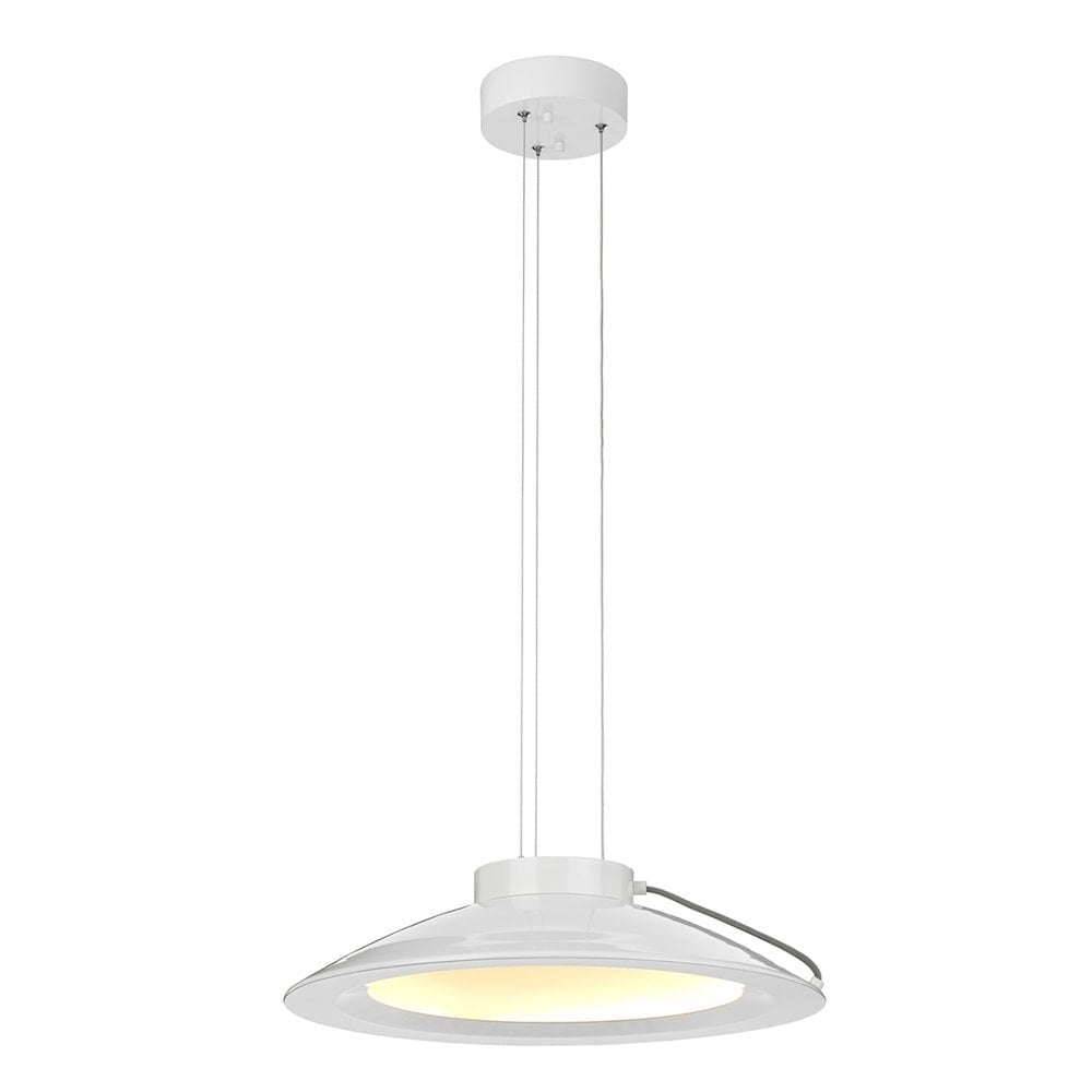 Europa Large LED Pendant - White