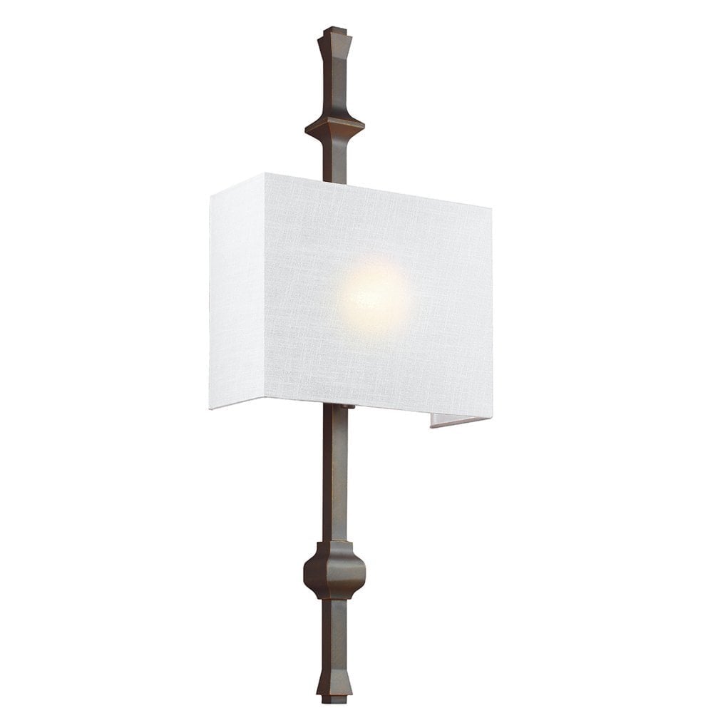 Teva Single Light Wall Fitting - Antique Bronze