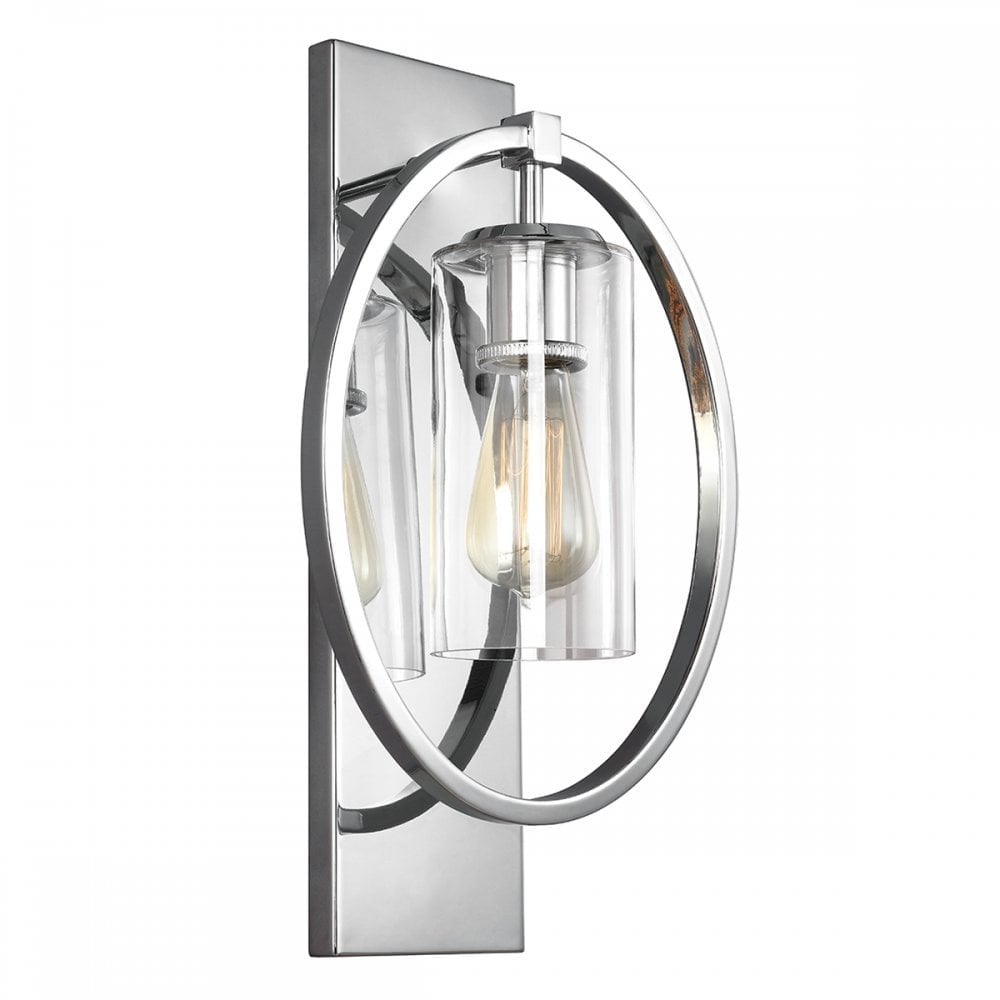 Marlena Single Light Wall Fitting - Polished Chrome