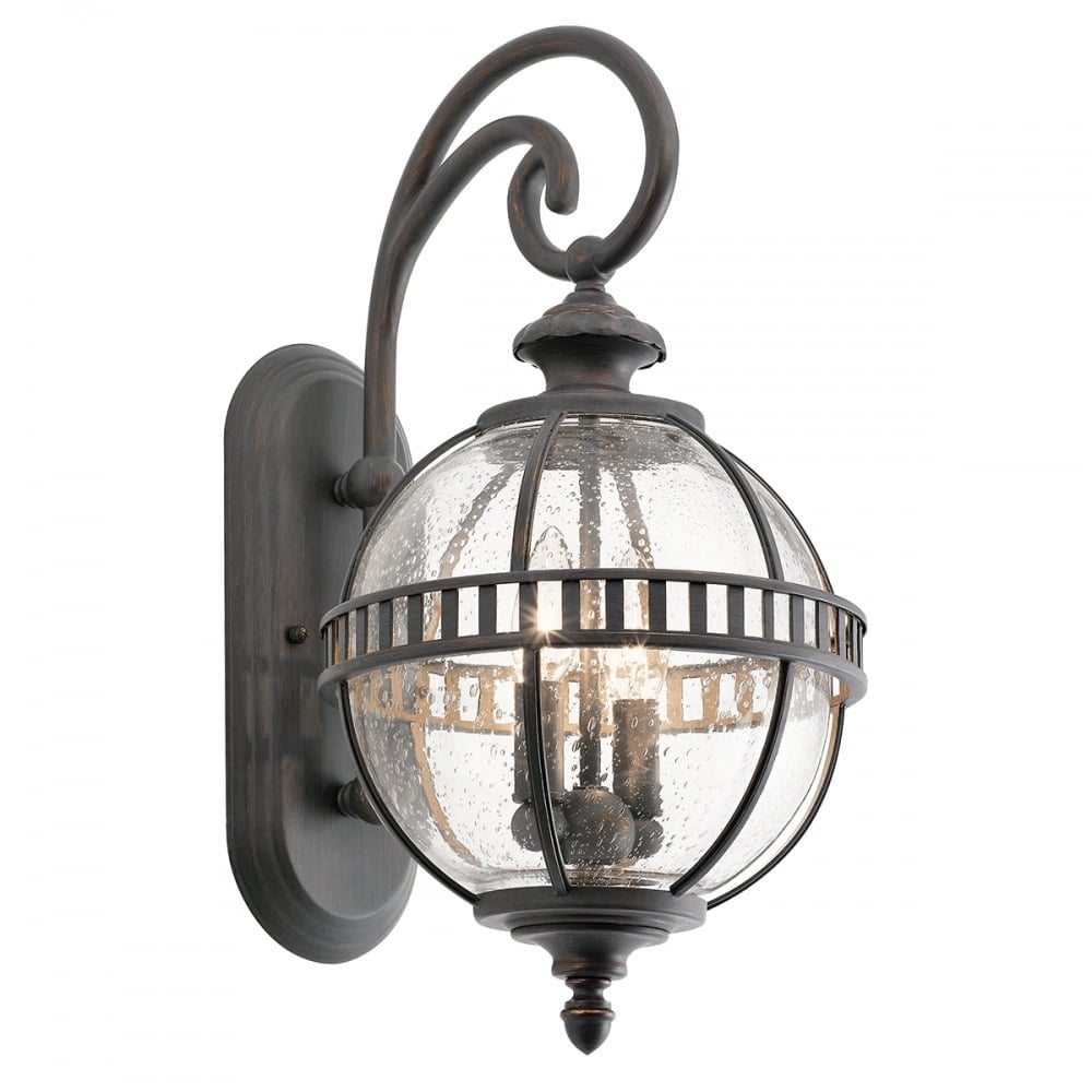 Halleron 2 Light Wall Light Derry Bronze, Small