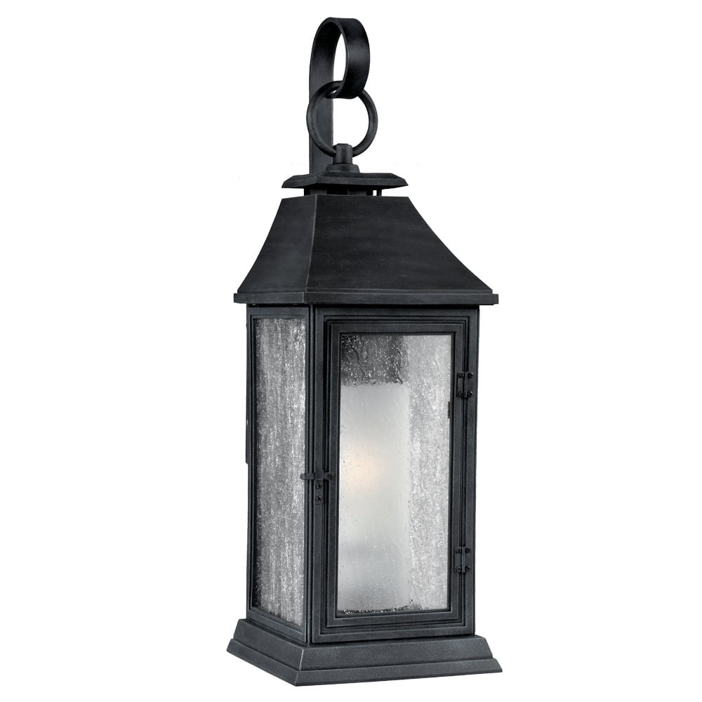 Shepherd Medium Wall Lantern Dark Weathered Zinc