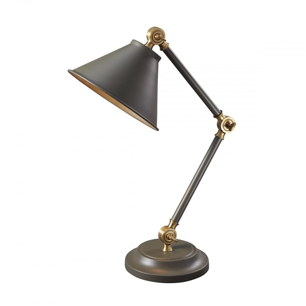 Provence Element Mini Table Lamp Dark Grey/Aged Brass