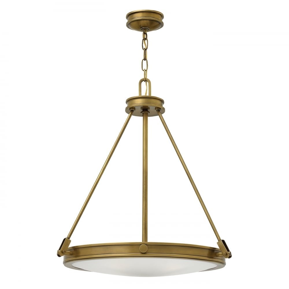 Collier 4 Light Pendant Heritage Brass