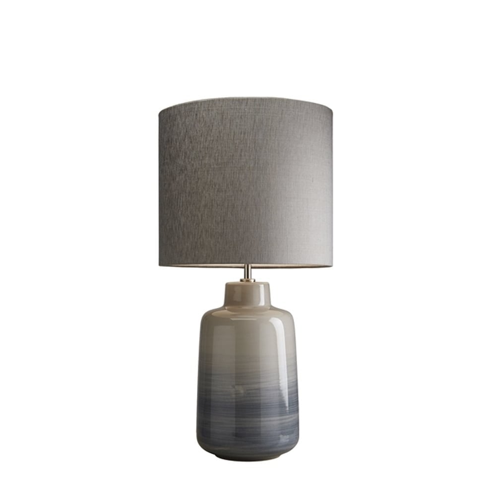 Bacari Small Blue and Grey Lamp - Shade included