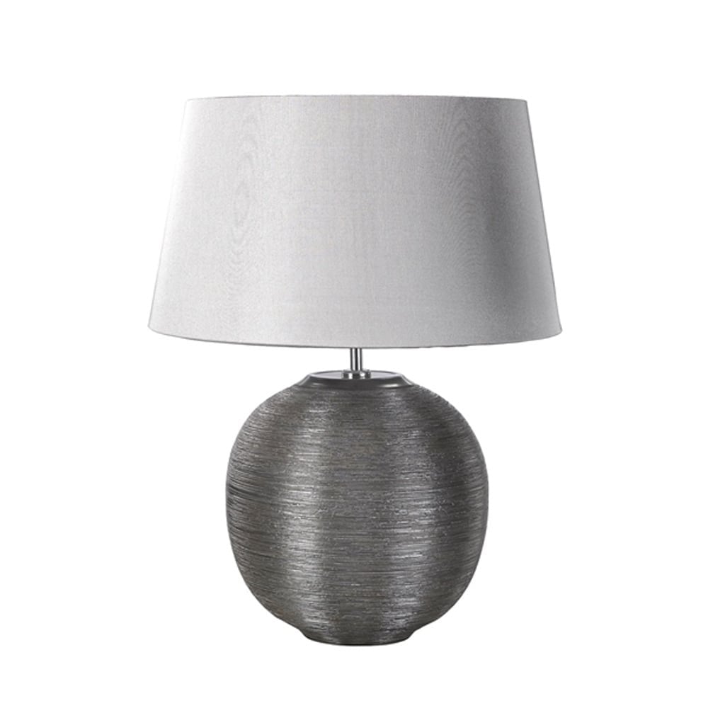 Caesar Silver Table Lamp - Shade included