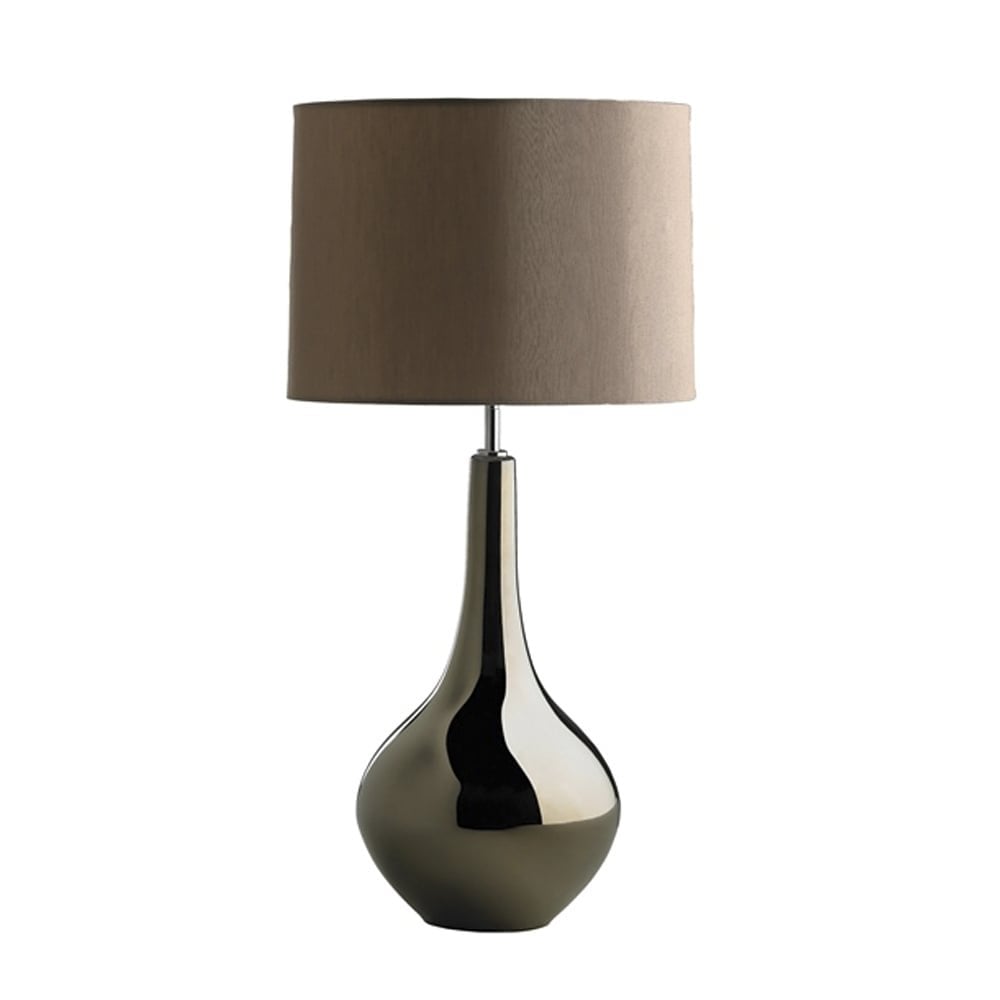 Job Bronze Metallic Table Lamp - Shade included