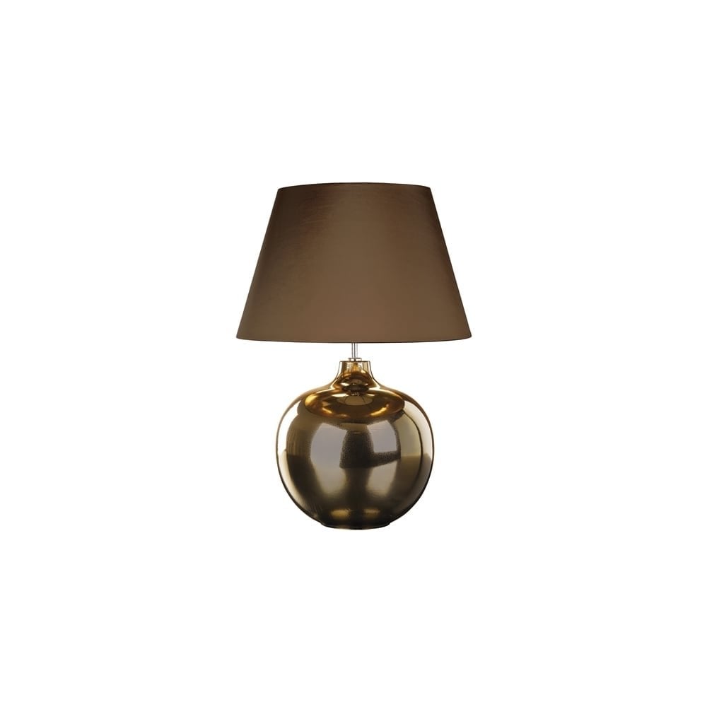 Ottoman Bronze Metallic Table Lamp - Shade included