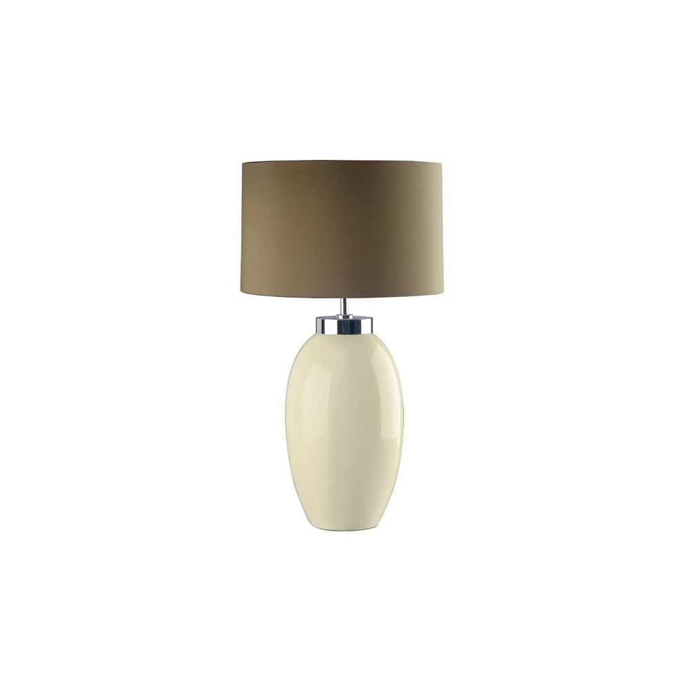 Victor Large Cream Table Lamp - Shade included