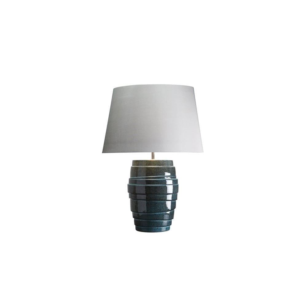 Neptune Blue Tiered Lamp - Shade included