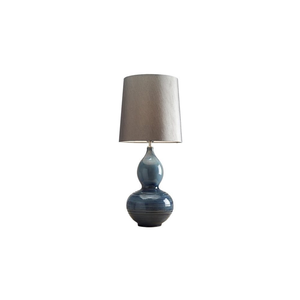 Lapis Gourd Table Lamp - Shade included