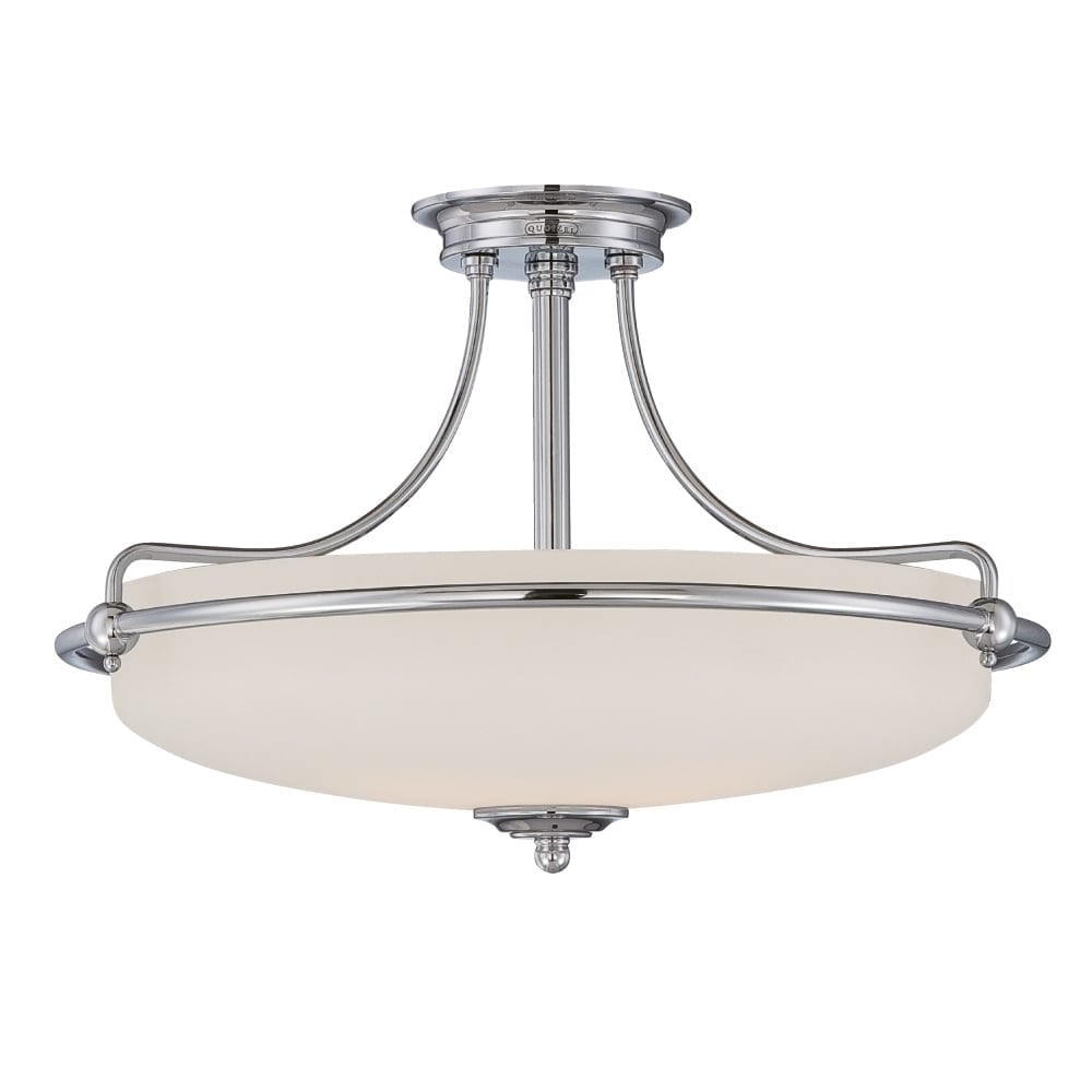 Griffin Semi-Flush Light Polished Chrome