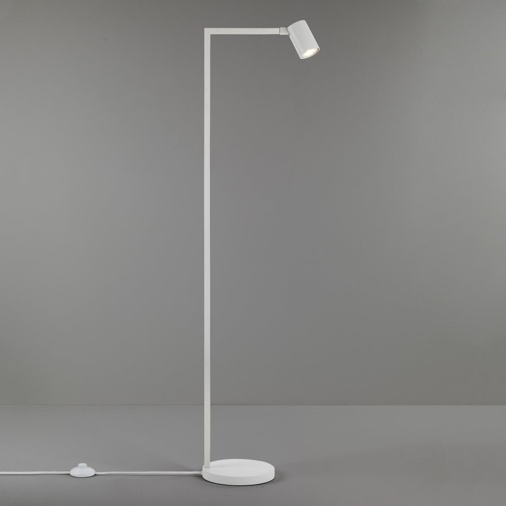 Ascoli Modern White Slender Floor Lamp