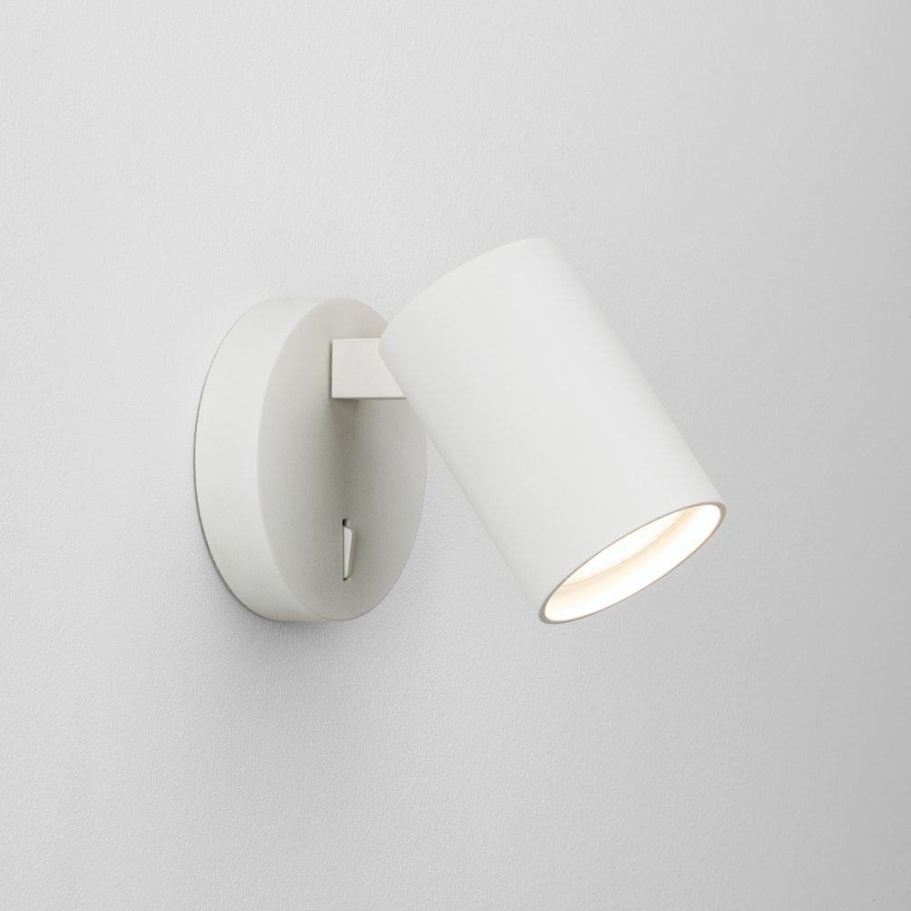 Ascoli Single LED Spotlight Switched White