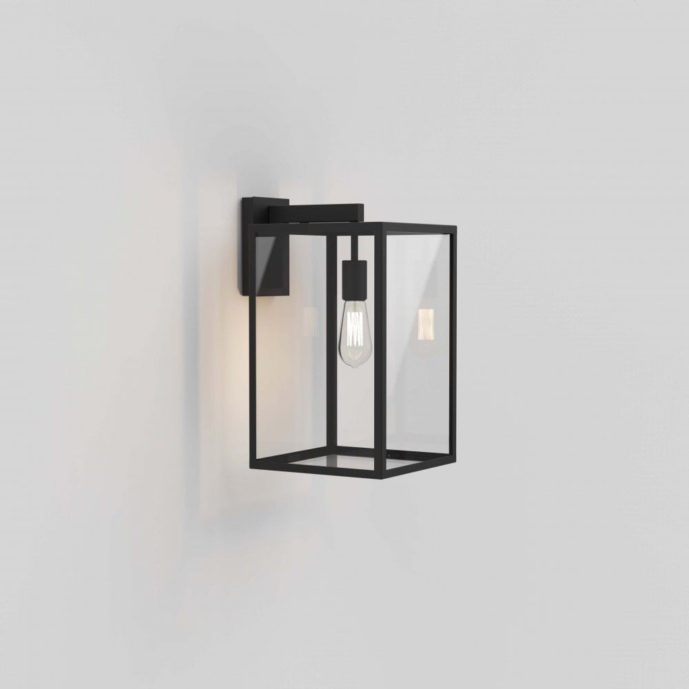 Box Lantern 450 Outdoor Wall Light Textured Black