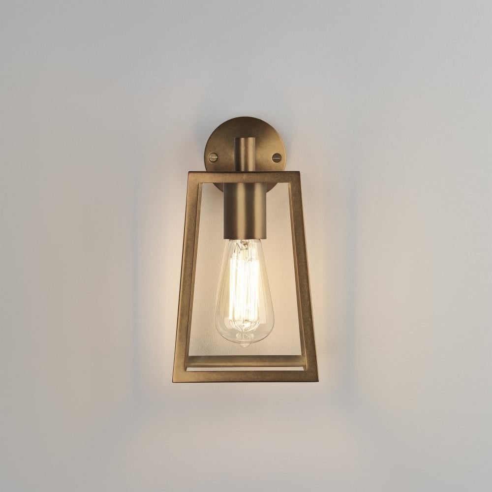 Calvi Outdoor Wall Light Antique Brass