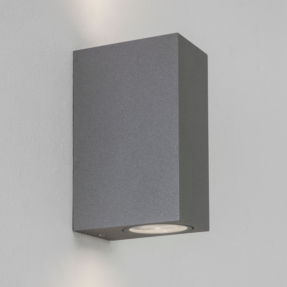 Chios 150 Outdoor Wall Light Textured Grey