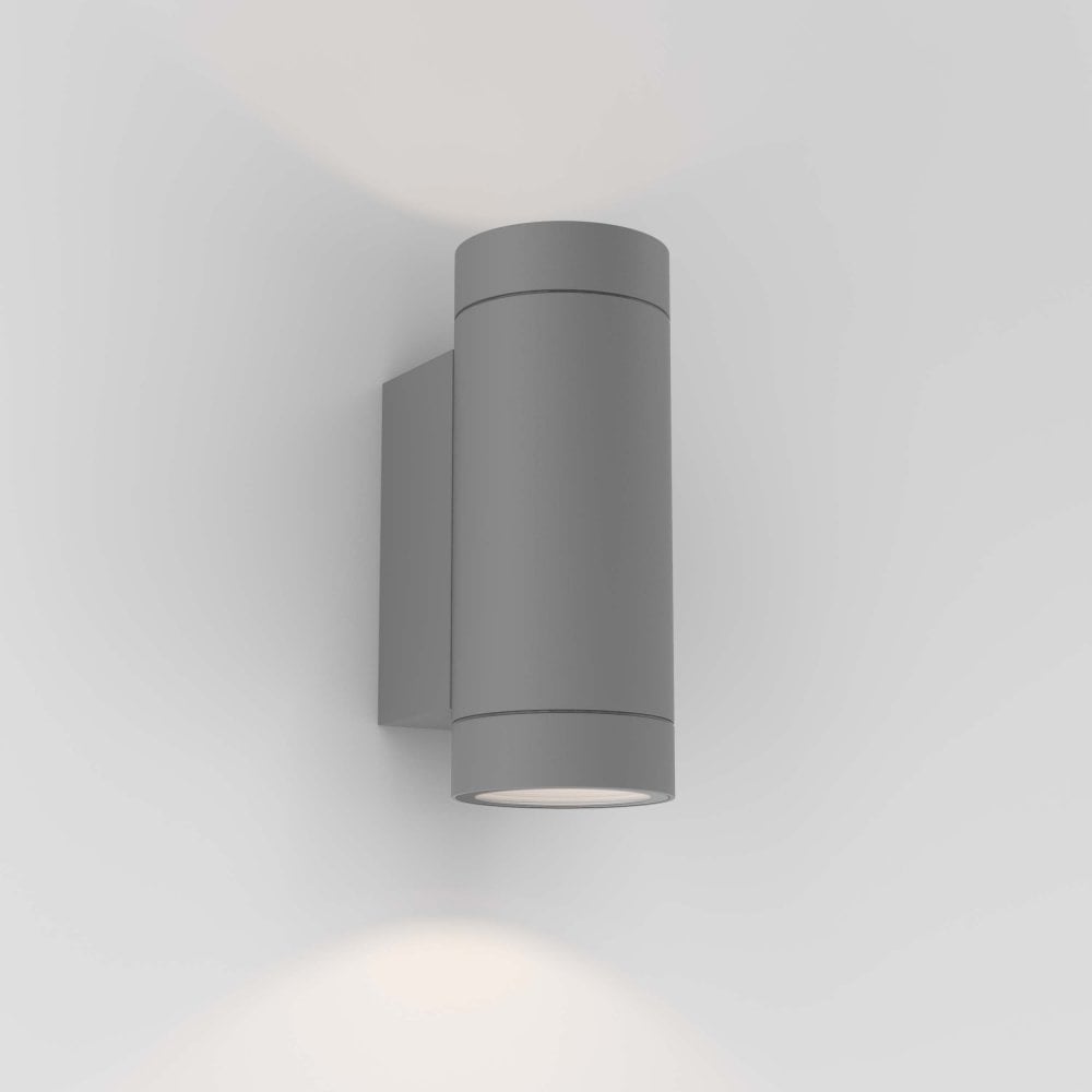 Dartmouth Twin Outdoor Wall Light Textured Grey