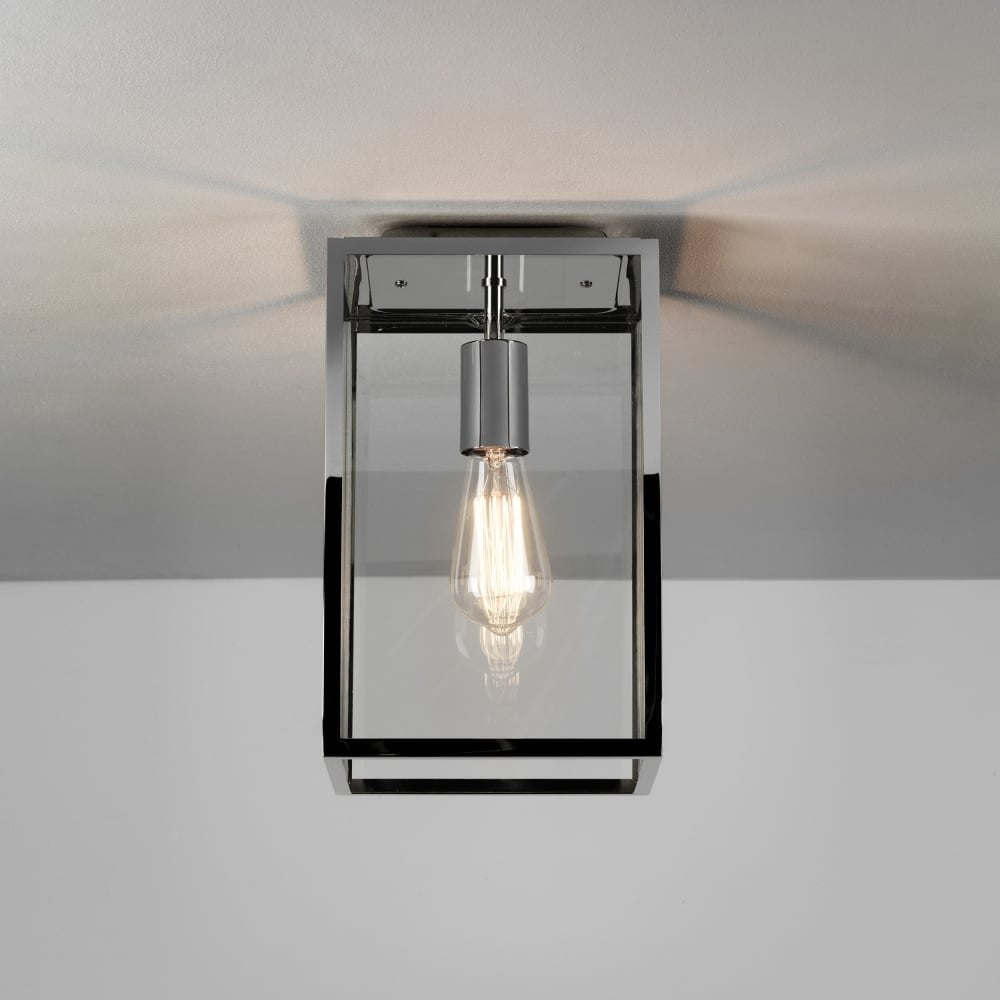 Homefield Outdoor Ceiling Light Polished Nickel