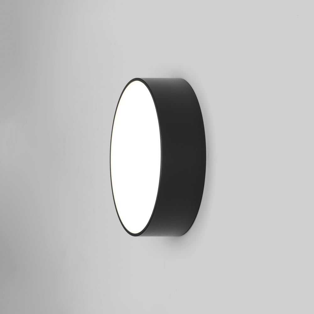 Kea Round 250 Outdoor LED Wall / Ceiling Light Black