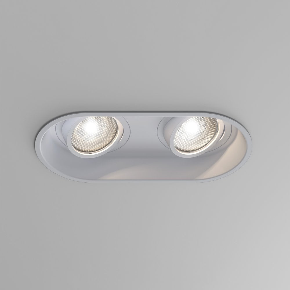 Minima Twin LED Downlight Matt White