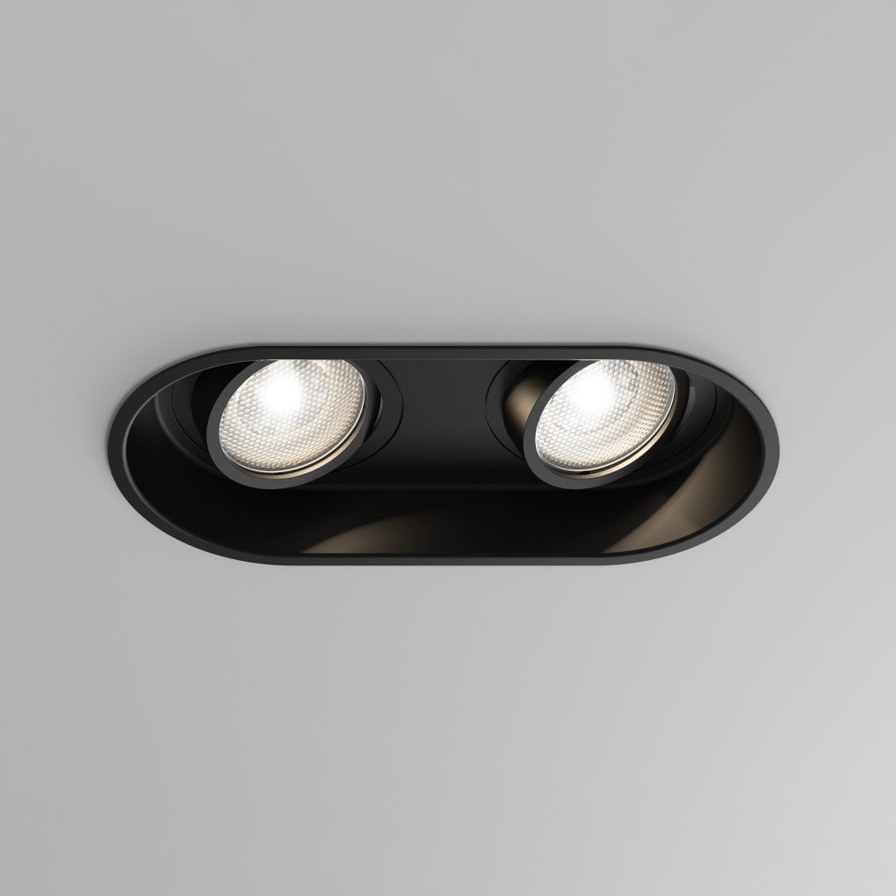 Minima Twin LED Downlight Matt Black