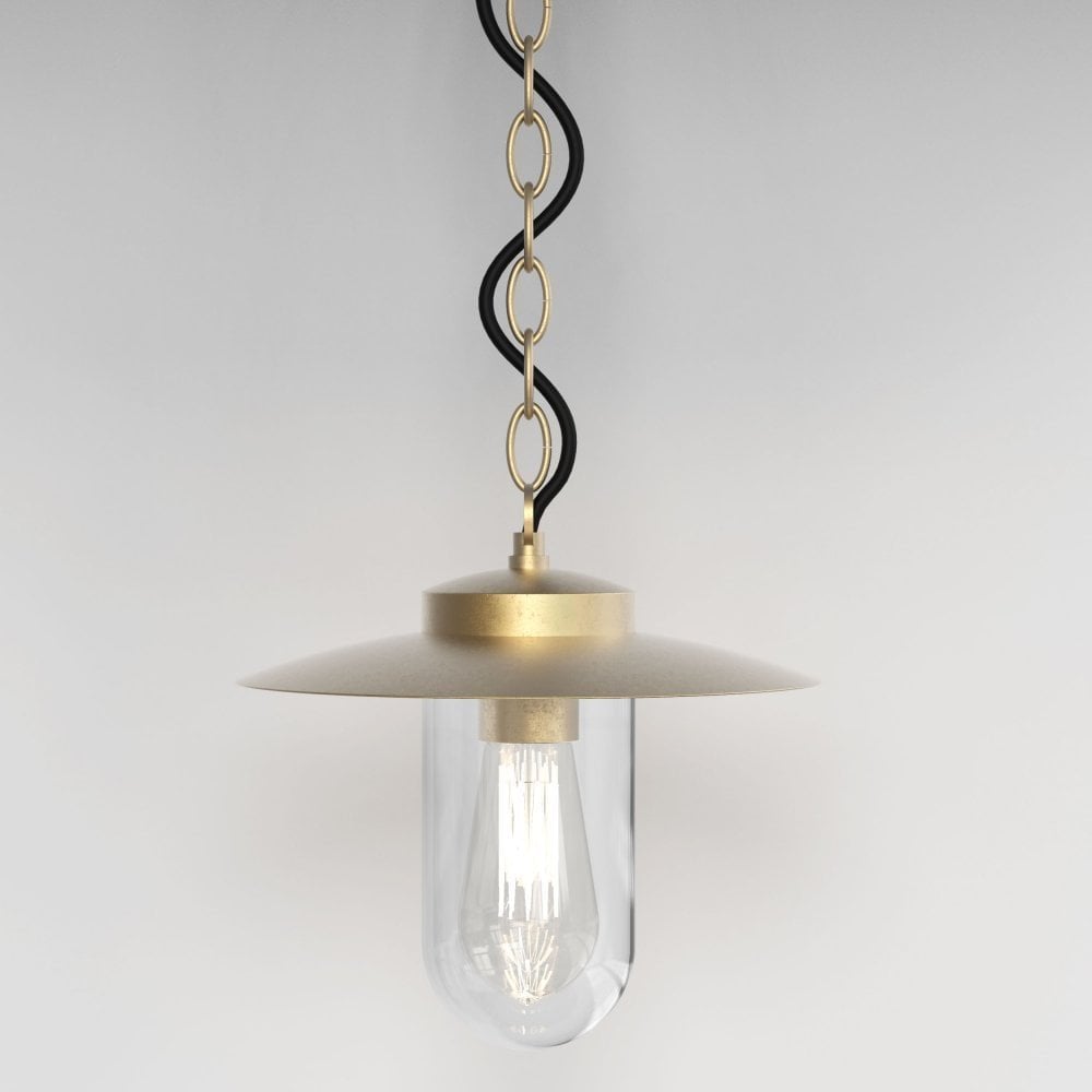 Portree Outdoor Pendant Natural Brass