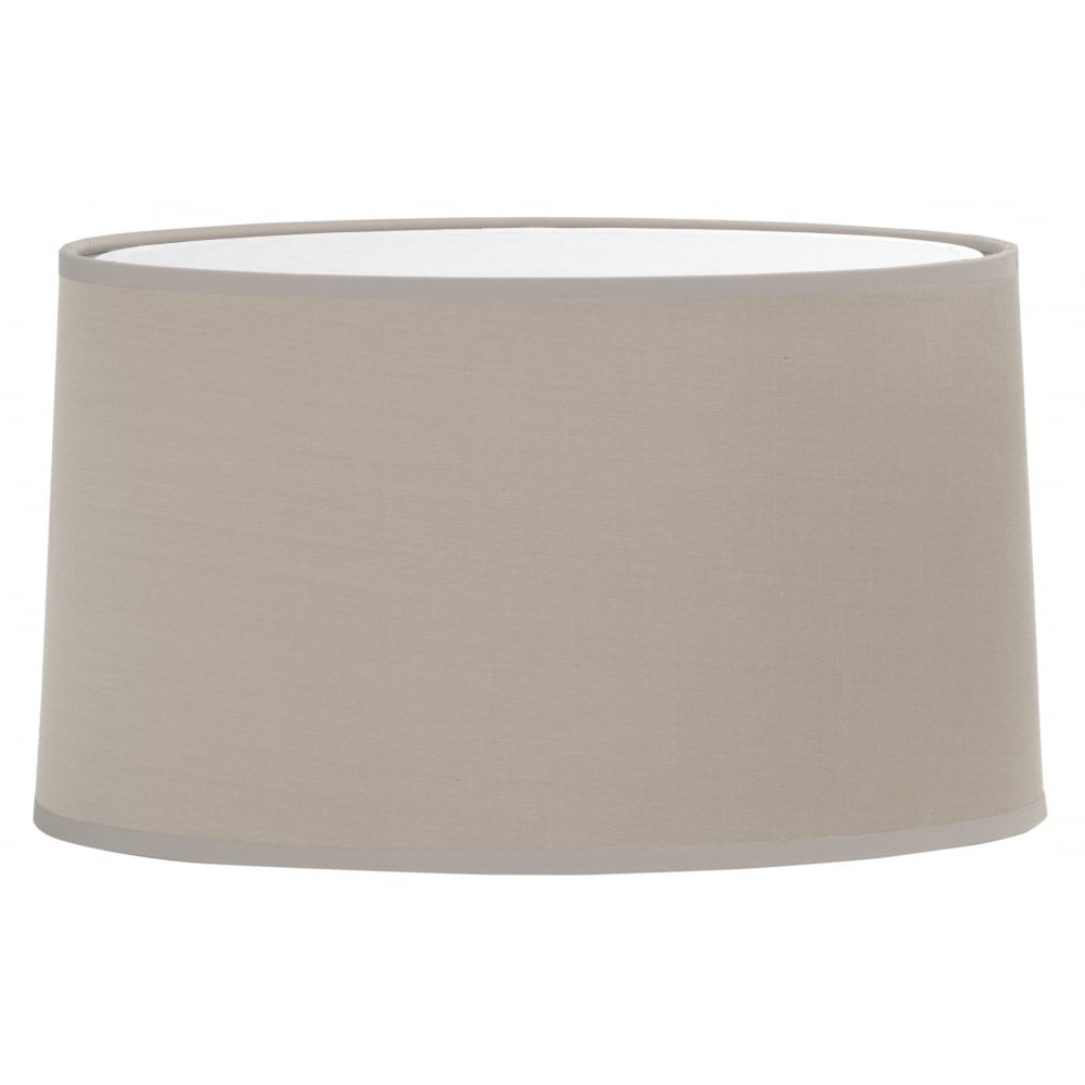 Tapered Oval Shade Putty Fabric