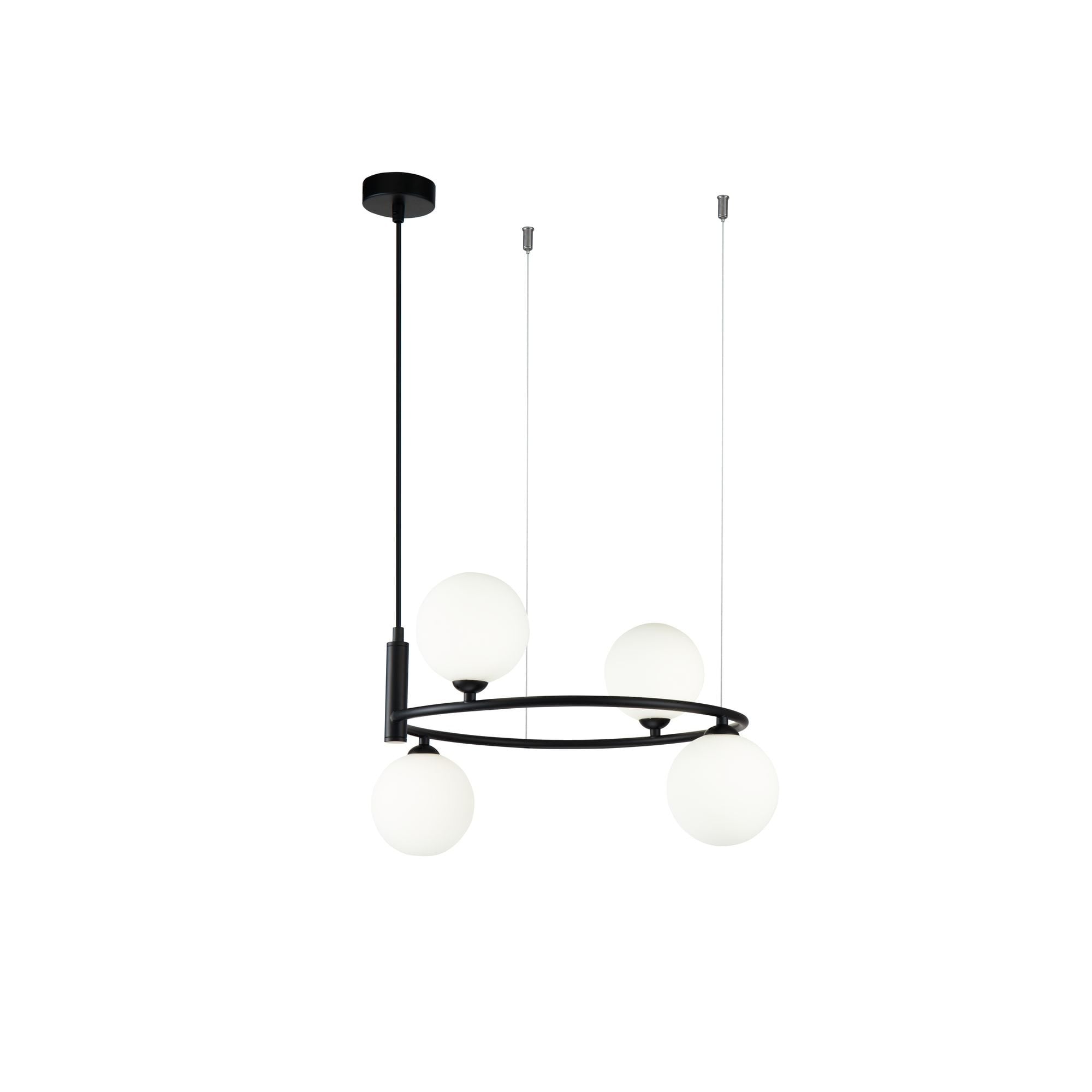 Ring Black Pendant Lamp 4 x 25W