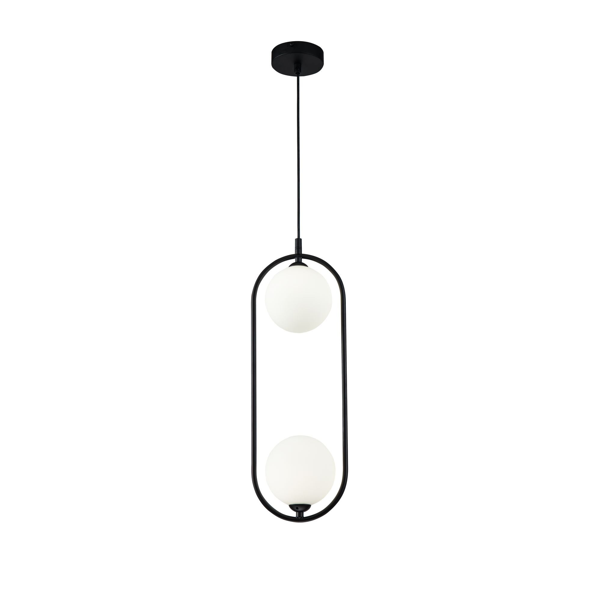 Ring Black Pendant Lamp 2 x 25W