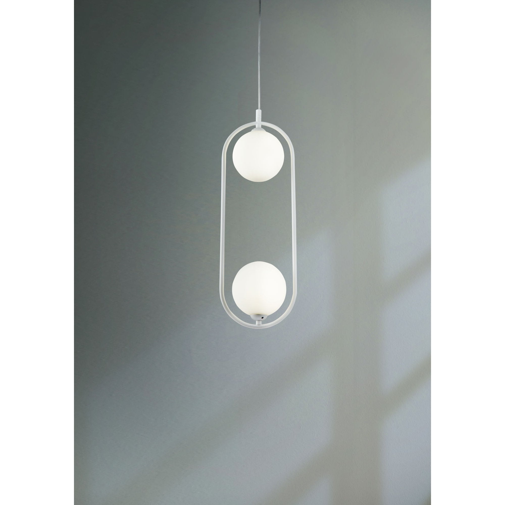 Ring White Pendant Lamp 2 x 25W