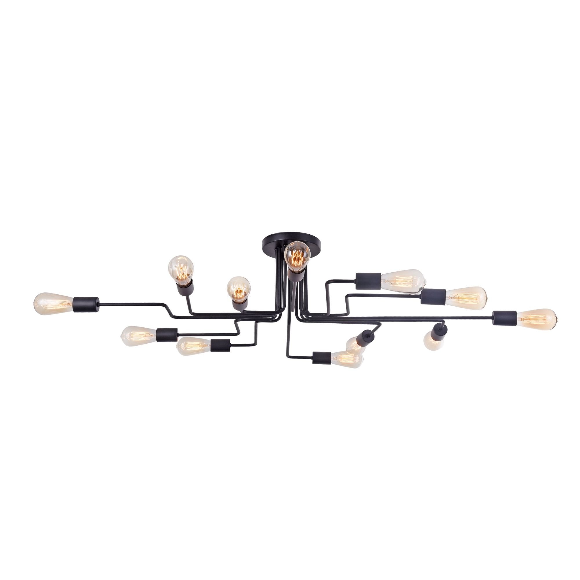 Gilbert Black Ceiling Lamp 12 x 60W