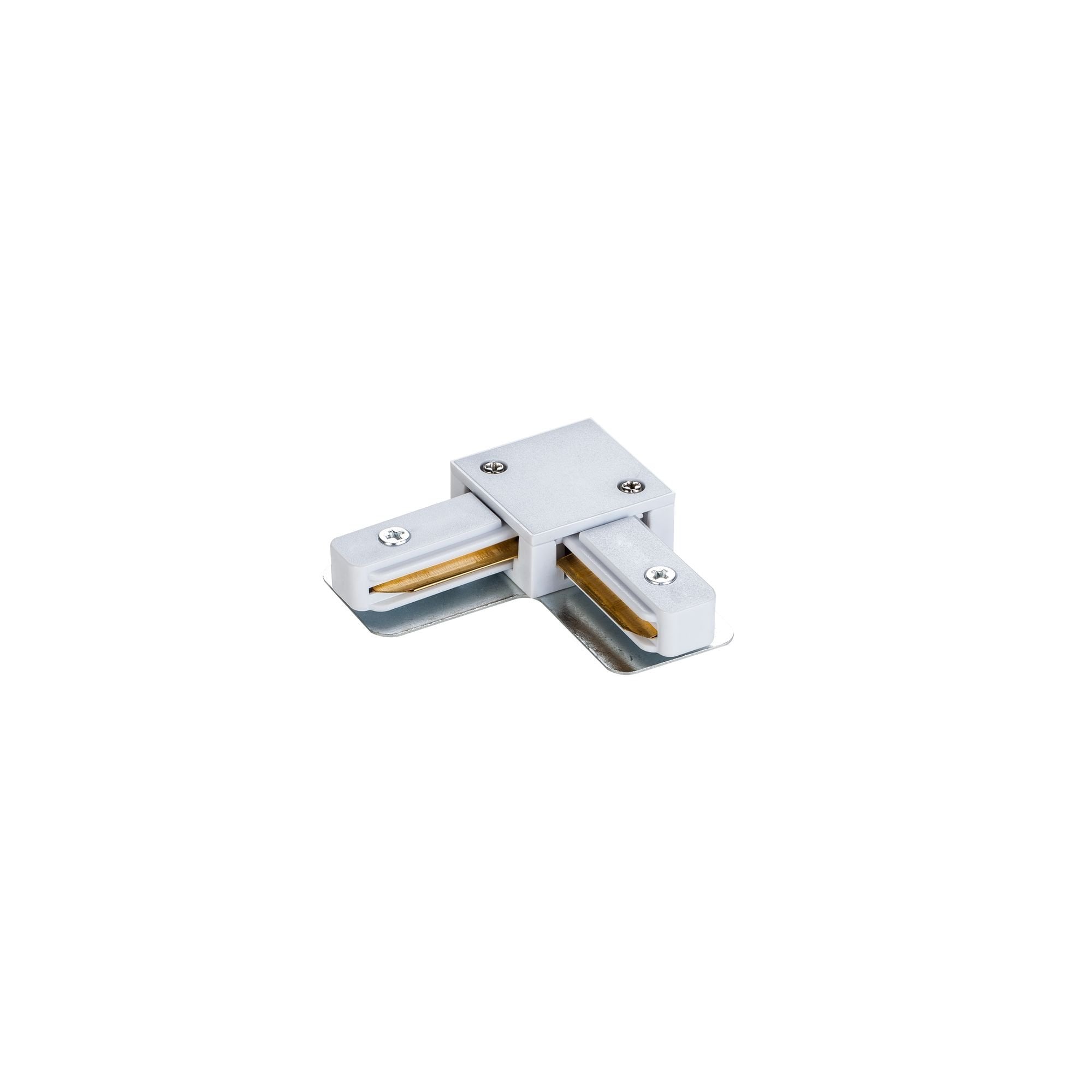 Track System L Shaped Connector - White