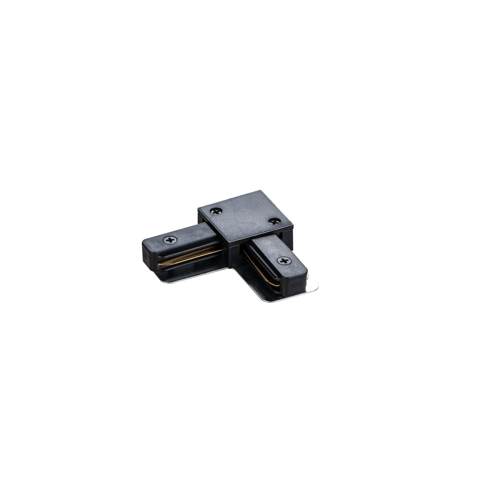 Track System L Shaped Connector - Black