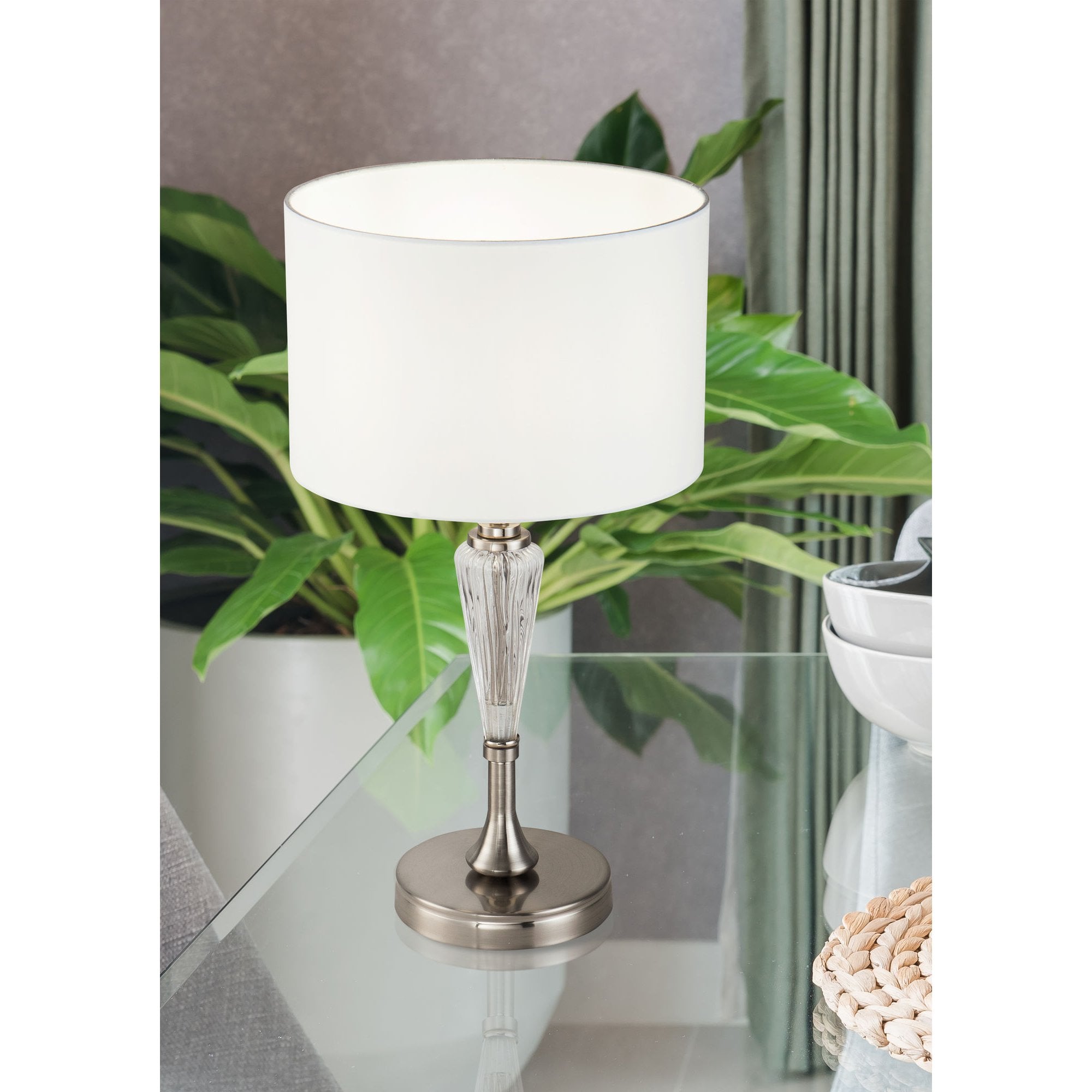 Alicante Nickel Table Lamp 1 x 40W