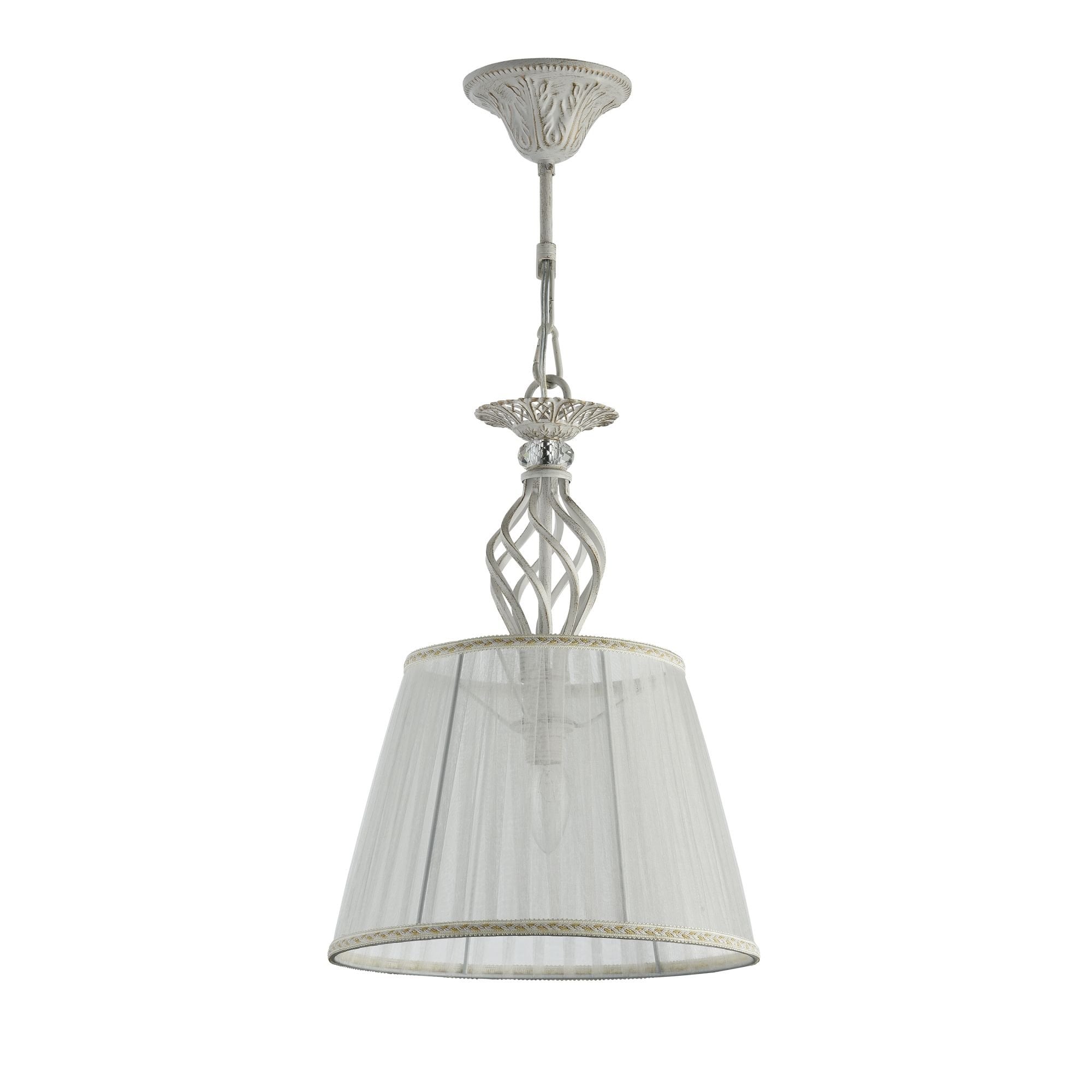 Grace White with Gold Pendant Lamp 1 x 60W