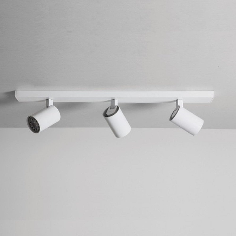 Modern White Circle 3 Head Dimmable Spotlight Downlights Rail Ascoli