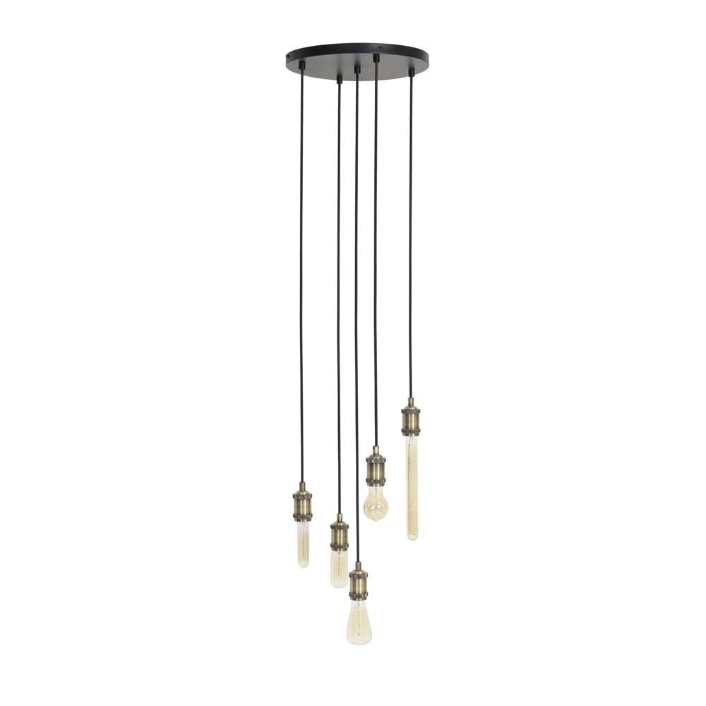 Hanging Pendant Lamp 5L D35xmax145cm Madelin Antique Bronze