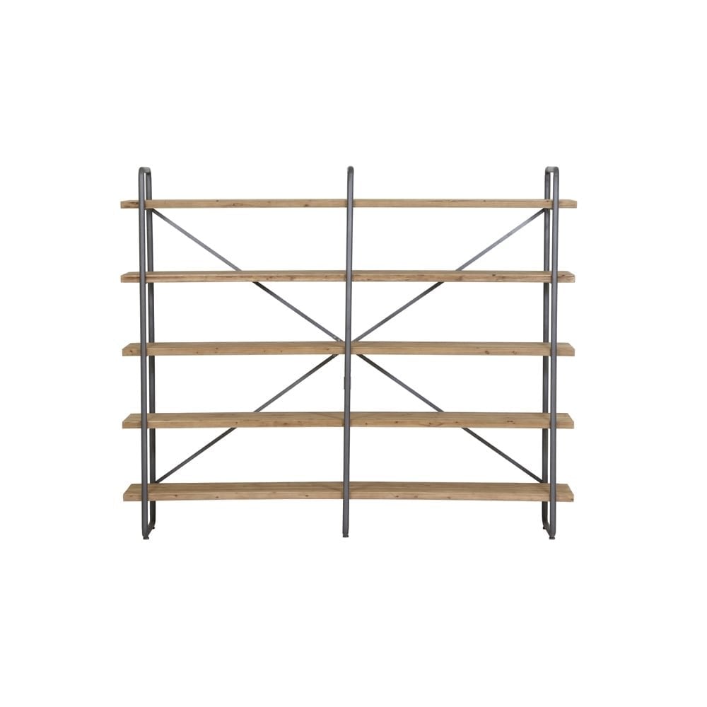 Shelving Unit 5 Layers 244x47x200cm Callao Wood