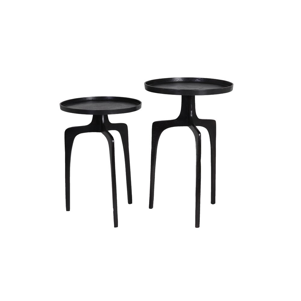 Side Table Set of 2 38x54 and 41x63cm Pano Bronze