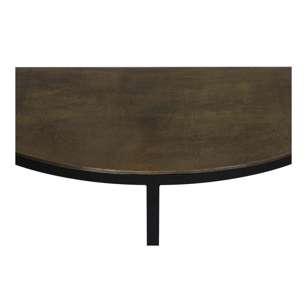 Console 100x42x76cm Peto Raw Antique Bronze-Black