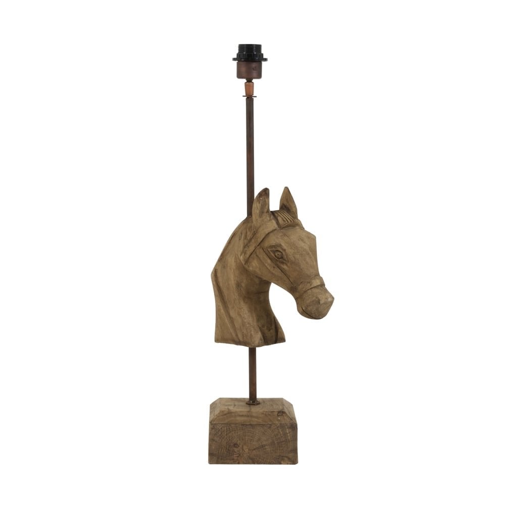 Lamp base 27x14x69 cm HORSE wood weather barn