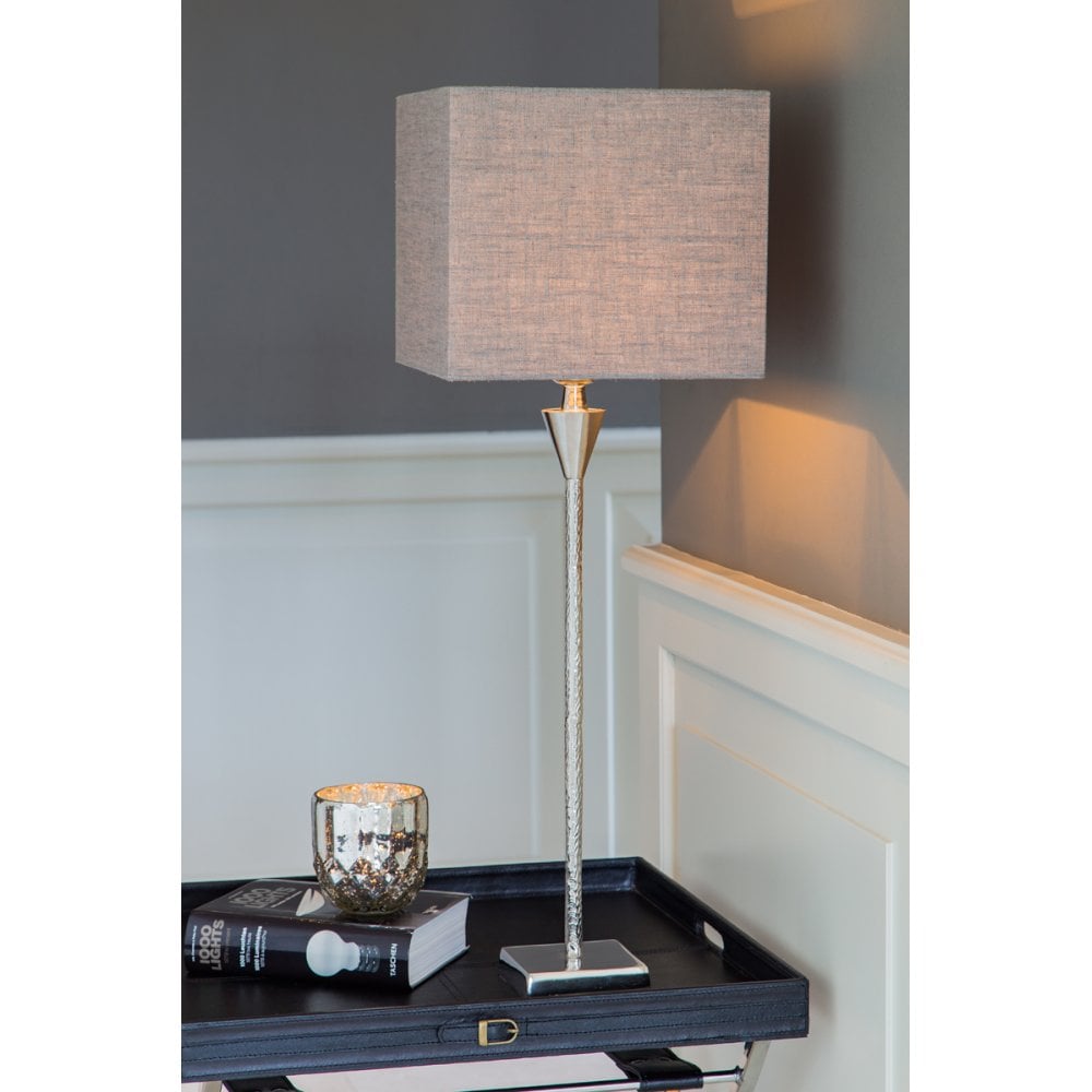 Lamp base 10,5x10,5x55 cm GRANULO nickel