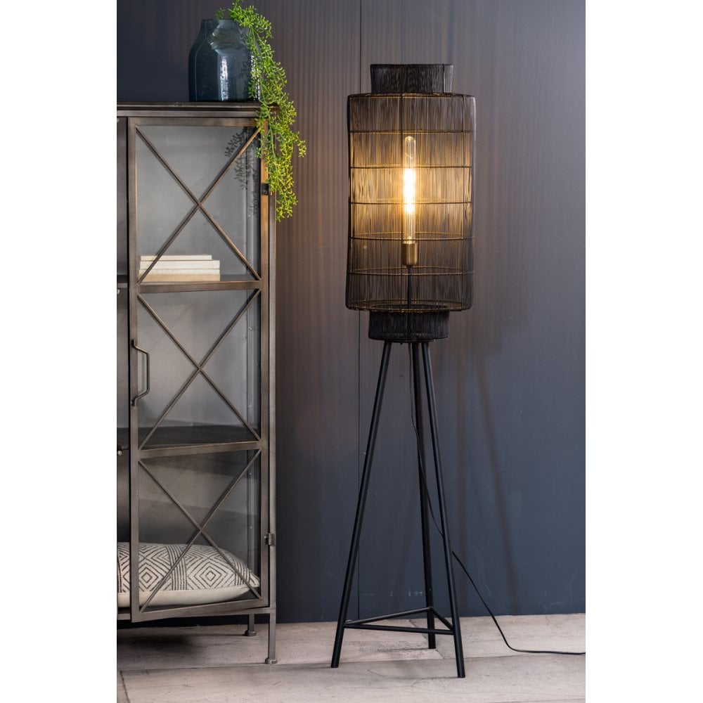 Floor lamp Ø32x150 cm GRUARO matted black-antique bronze