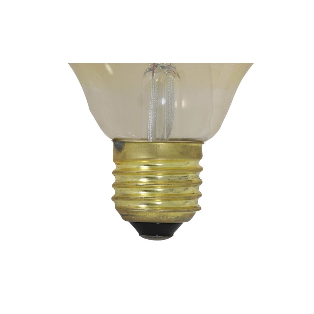 3W E27 LED Amber Diamond Style Light Bulb Ø10x11cm