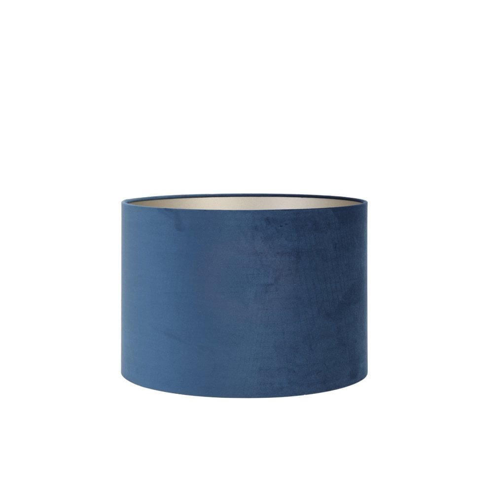 Cylinder Shade 25x25x18cm Velours Petrol Blue