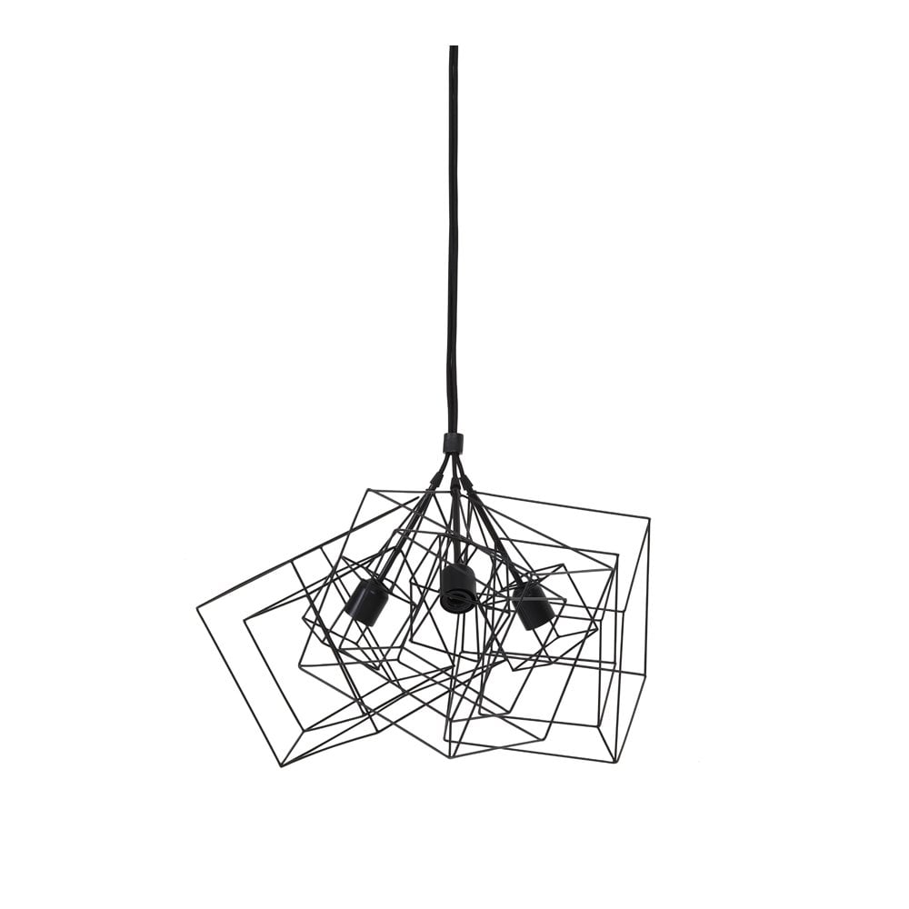 Hanging Lamp 3L 25X25X26 Cm Kubinka Matted Black