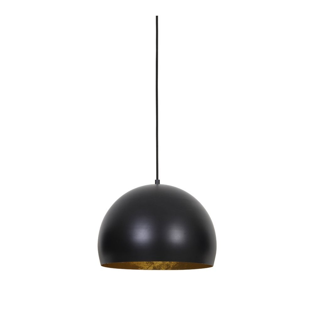 Hanging Lamp Ø33X25 Cm Jaicey Matted Black-Gold